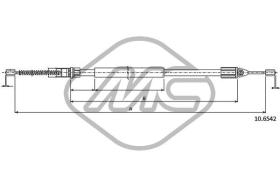 METALCAUCHO 83073 - CABLE FRENO TWINGO ALL DX/SX-RH/LH