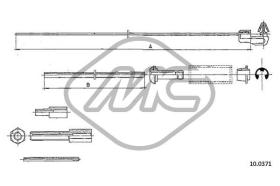 METALCAUCHO 83137 - CABLE ACELERADOR R 5L - TL (1221/2381