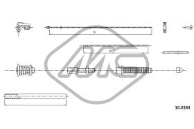 METALCAUCHO 83141 - CABLE ACELERADOR R 12 (1170/1330)