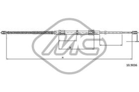 METALCAUCHO 83286 - CABLE FRENO OCTAVIA ALL DX/SX-RH/LH