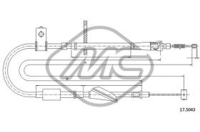 METALCAUCHO 83344 - CABLE FRENO IGNIS ALL DX-RH