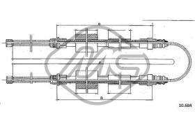 METALCAUCHO 83378 - CABLE FRENO HORIZON ALL