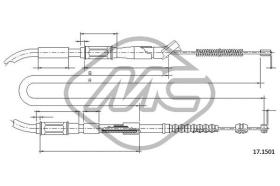 METALCAUCHO 83439 - CABLE FRENO CAMRY SV21-2VZ 2,0-2,5 D