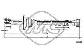 METALCAUCHO 83553 - CABLE CUENTAKILOMETROS 240 MM.?2005