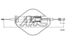 METALCAUCHO 83627 - CABLE EMBRAGUE GOLF GTI AUTOMATIC