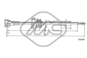 METALCAUCHO 83648 - CABLE CUENTAKILOMETROS TRANSPORTER 1,6