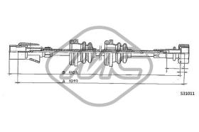 METALCAUCHO 83655 - CABLE CUENTAKILOMETROS POLO ALL S/SERV