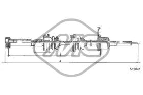 METALCAUCHO 83661 - CABLE CUENTAKILOMETROS GOLF LS 1,5 (70