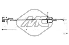 METALCAUCHO 83667 - CABLE CUENTAKILOMETROS GOLF MM.??560