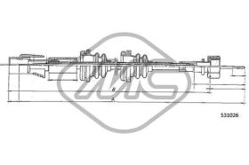 METALCAUCHO 83684 - CABLE CUENTAKILOMETROS GOLF ALL AUTOTR