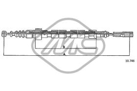 METALCAUCHO 83714 - CABLE FRENO PASSAT 5CYL ALL