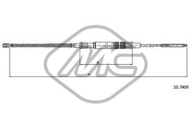 METALCAUCHO 83741 - CABLE FRENO GOLF IIISYNCRO (DRUM BRAK