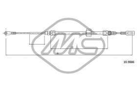 METALCAUCHO 83751 - CABLE FRENO LT35 CH.3550 RUOTE GEMELLA