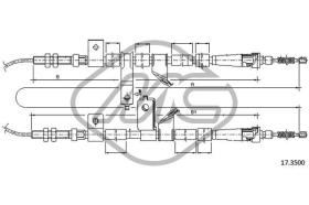 METALCAUCHO 83904 - CABLE FRENO TICO ALL