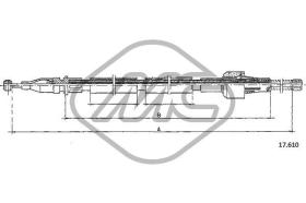 METALCAUCHO 83920 - CABLE FRENO JEEP CHEROKEE DX/SX-RH/L