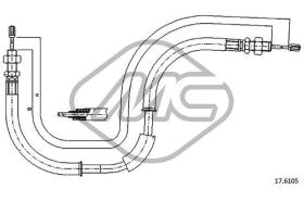 METALCAUCHO 83923 - CABLE FRENO VOYAGER ANT.-FRONT