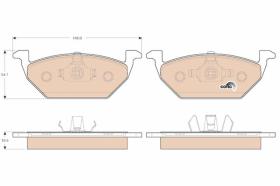 TRW GDB1984 - PASTILLAS DE FRENO VOLKSWAGEN GOLF IBIZA 2008