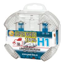 POOL LINE 461008 - REF.ANT-461.H1SWBOX-SET 2 LAMPARAS H1 12V 55W P14.5S SUPER W