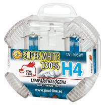 POOL LINE 461017 - REF.ANT-461.H4SWBOX-SET 2 LAMPARAS H4 12V60/55W P43T SUPER W