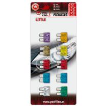 POOL LINE 465013 - REF.ANT-465.LMIX-BLISTER 10 UNID.FUSIBLE LITTLE FUSE SURTIDO