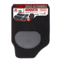 POOL LINE 610301 - JGO.ALFOMBRAS MOQUETA"PREMIUM"NEGRA TAL.GOMA RIBETE NEGRO