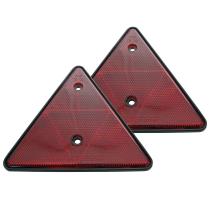 CARPRISS ACCESORIOS 70413904 - CATADIOPTRICO TRIANGULAR ROJO13X15 CM 2 UNIDADES