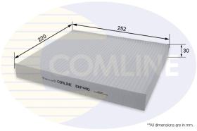 COMLINE EKF440 - POLLEN FILTER AUDI A1 18->, A1 CITY CARVER 19->, SEAT ARONA