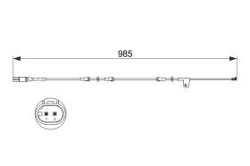 BOSCH 1987473520 - AVISADOR PASTILLAS DE FRENOS BMW X6