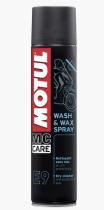 MOTUL 103174 - SPRAY DE LIMPIEZA EN SECO E9 WASH & WAX SPRAY 0.400 L.