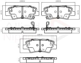 COMLINE ADB32161 - PASTILLAS FRENOS TRASERAS HYUNDAI i20, i30 ACCENT TUCSON