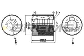 BREMSI FA0538 - FILTRO DE AIRE SEAT IBIZA IV (6J1, 6P5, 6J8, 6P MANN  C15008