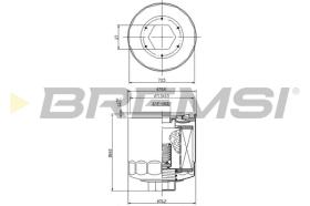 BREMSI FL0023 - FILTRO ACEITE SEAT IBIZA, CORDOBA MANN W712/52