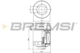 BREMSI FL0023 - FILTRO ACEITE SEAT IBIZA, CORDOBA MANN W712/52