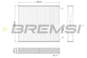 BREMSI FC0103 - FILTRO POLEN SEAT IBIZA 4 AUDI A1