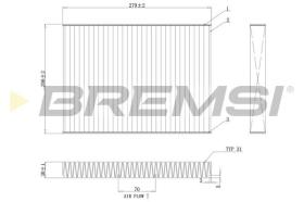 BREMSI FC0181C - FILTRO POLEN  POLO MANN CUK2862