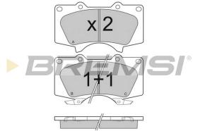 BREMSI BP3139 - PASTILLAS DE FRENO TOYOTA