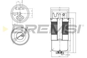 BREMSI FE0159 - FILTRO GASOIL SEAT IBIZA, CORDOBA VW WK8533X