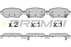 BREMSI BP3630 - PASTILLAS FRENO XTRAIL