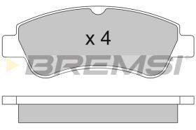 BREMSI BP2928 - PASTILLAS DE FRENO DELANTERAS CITROEN C2, C3, C4 PICASSO